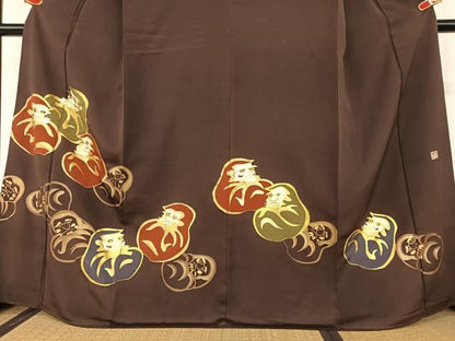 平和屋着物●豪華色留袖 作家物 竹屋町刺繍 達磨 金彩 正絹 逸品 AAAU8201zg