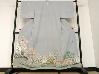 平和屋着物●本加賀友禅作家 村上堅正 色留袖 柳川風情 暈し染め さが美扱い 正絹 逸品 AAAU8235zg