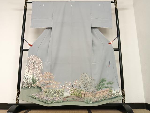 平和屋着物●本加賀友禅作家 村上堅正 色留袖 柳川風情 暈し染め さが美扱い 正絹 逸品 AAAU8235zg