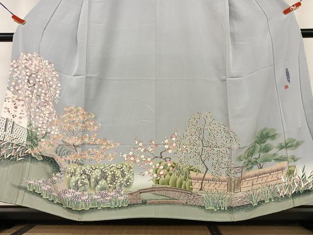 平和屋着物●本加賀友禅作家 村上堅正 色留袖 柳川風情 暈し染め さが美扱い 正絹 逸品 AAAU8235zg