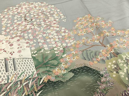平和屋着物●本加賀友禅作家 村上堅正 色留袖 柳川風情 暈し染め さが美扱い 正絹 逸品 AAAU8235zg