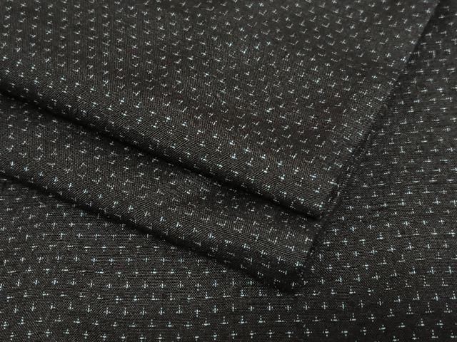 平和屋着物●男性 紬 アンサンブル 十字絣 正絹 逸品 AAAU8241zg