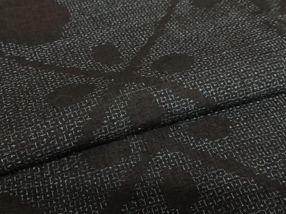 平和屋着物●本場結城紬 重要無形文化財 80亀甲 舞花文 正絹 逸品 未使用 AAAU8254zg