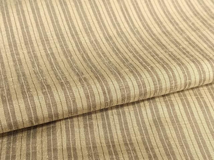 平和屋着物●上質な紬　縞　正絹　逸品　AAAU8256zg