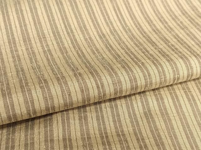 平和屋着物●上質な紬　縞　正絹　逸品　AAAU8256zg