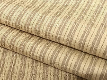 平和屋着物●上質な紬　縞　正絹　逸品　AAAU8256zg