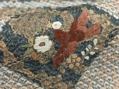 平和屋着物●訪問着　総絞り　刺繍　花鳥文　金彩　正絹　逸品　AAAU8269zg
