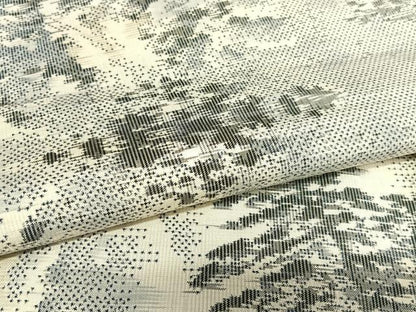 平和屋着物●本場大島紬 白大島 総絣 風景文 正絹 逸品 AAAU8317zg
