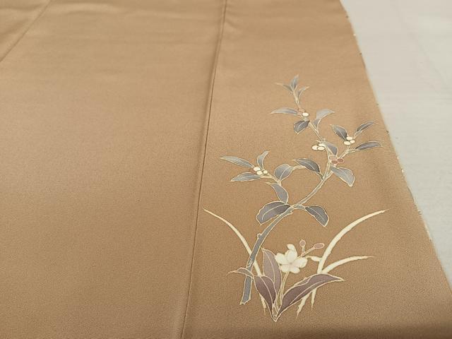 平和屋着物●訪問着 駒刺繍 草花文 暈し染め 金彩 正絹 逸品 AAAU8302zg