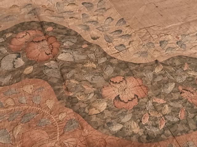 平和屋着物●訪問着 紬地 辻が花 絞り 正絹 逸品 AAAU8304zg
