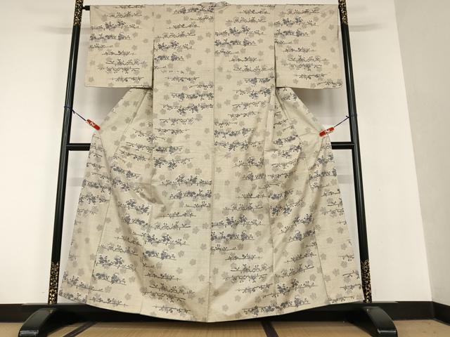 平和屋着物●本場大島紬 9マルキ 総絣 枝花文 正絹 逸品 AAAU8330zg