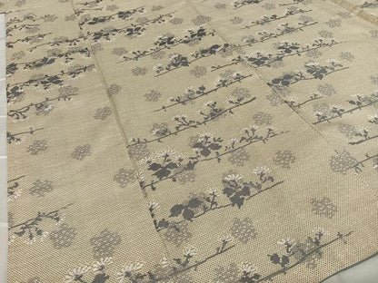 平和屋着物●本場大島紬 9マルキ 総絣 枝花文 正絹 逸品 AAAU8330zg