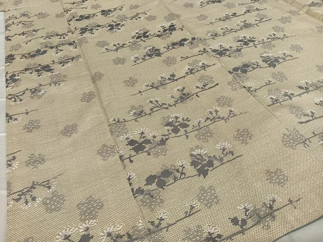 平和屋着物●本場大島紬 9マルキ 総絣 枝花文 正絹 逸品 AAAU8330zg