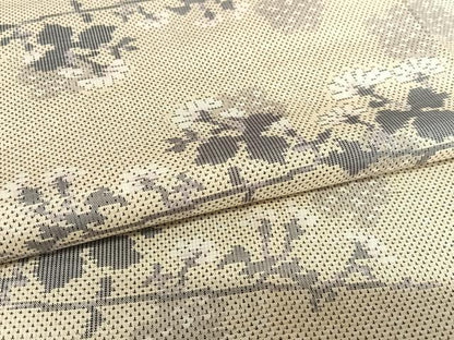 平和屋着物●本場大島紬 9マルキ 総絣 枝花文 正絹 逸品 AAAU8330zg