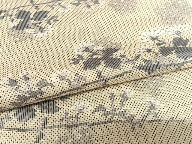 平和屋着物●本場大島紬 9マルキ 総絣 枝花文 正絹 逸品 AAAU8330zg