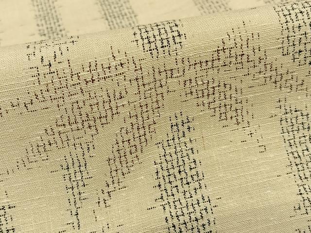 平和屋着物●上質な紬　笹竹文　正絹　逸品　AAAU8344zg