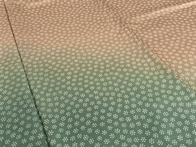 平和屋着物●本場染大島紬　訪問着　梅鉢　暈し染め　正絹　逸品　AAAU8354zg