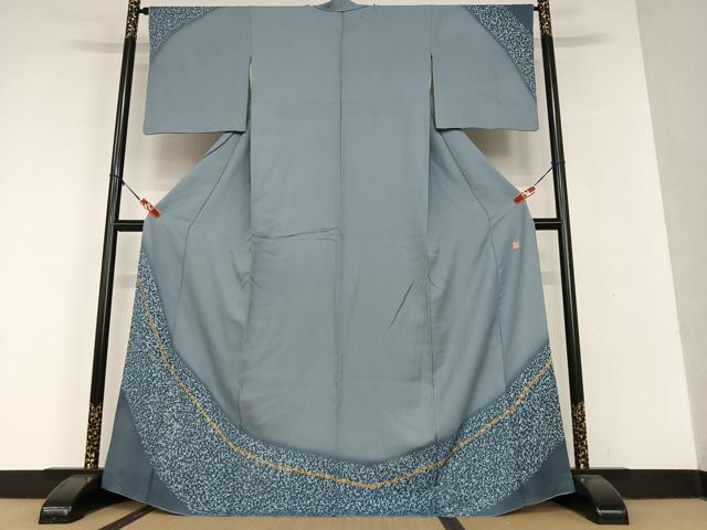 平和屋着物●訪問着　作家物　佳二郎　霞文　暈し染め　金彩　正絹　逸品　AAAU8458zg
