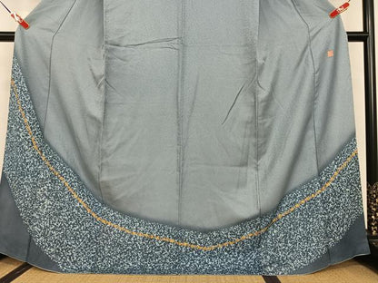 平和屋着物●訪問着　作家物　佳二郎　霞文　暈し染め　金彩　正絹　逸品　AAAU8458zg