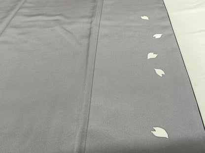 平和屋着物●染色作家 青野保夫 訪問着 舞桜 金銀彩 正絹 逸品 AAAU8474zg