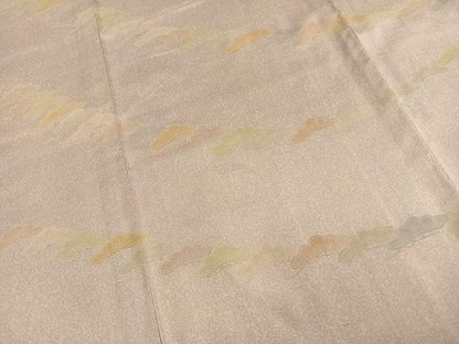 平和屋着物▽本場染大島紬 訪問着 単衣 松文 ロング丈 正絹 逸品 AAAU8508fy