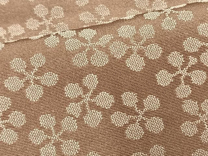 平和屋着物▽お召 単衣 利休緞子 正絹 逸品 未使用 AAAU8514fy