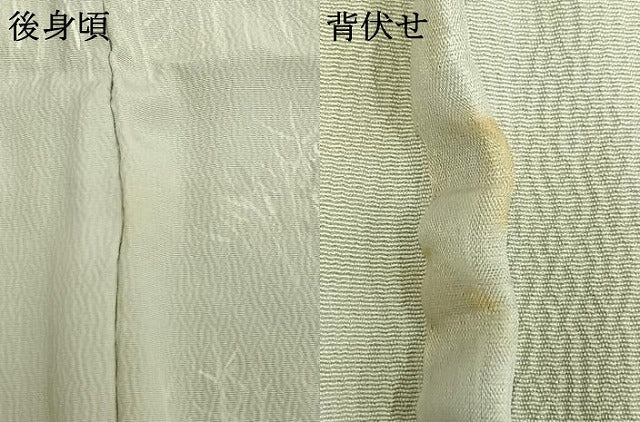平和屋着物▽上質な小紋　単衣　手描き　樹林文　正絹　逸品　AAAU8516fy
