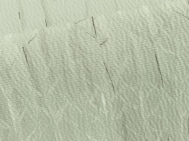 平和屋着物▽上質な小紋　単衣　手描き　樹林文　正絹　逸品　AAAU8516fy