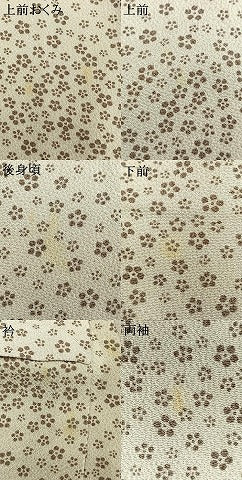平和屋着物▽上質な小紋 単衣 花尽くし 鬼しぼ縮緬 正絹 逸品 AAAU8517fy