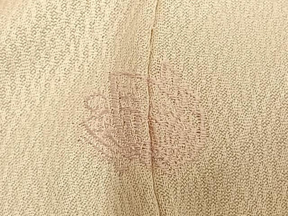 平和屋着物▽訪問着　単衣　刺繍　牡丹文　正絹　逸品　AAAU8518fy