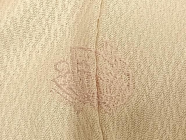 平和屋着物▽訪問着　単衣　刺繍　牡丹文　正絹　逸品　AAAU8518fy