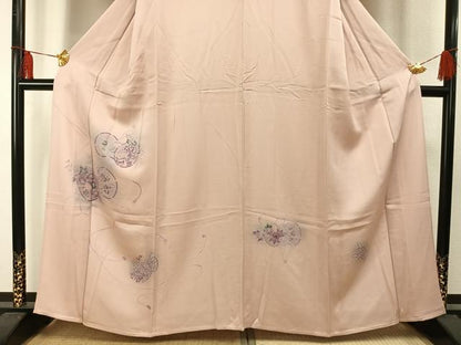平和屋着物▽訪問着　単衣　花鼓文　暈し染め　正絹　逸品　AAAU8528fy