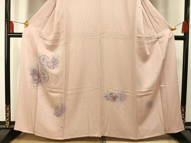 平和屋着物▽訪問着　単衣　花鼓文　暈し染め　正絹　逸品　AAAU8528fy