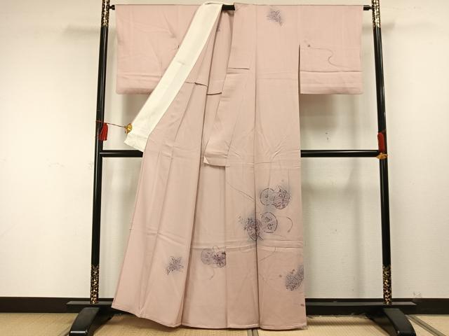 平和屋着物▽訪問着　単衣　花鼓文　暈し染め　正絹　逸品　AAAU8528fy