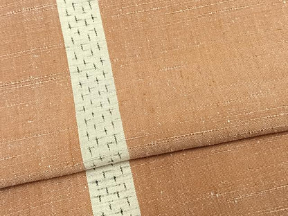 平和屋着物▽上質な紬 単衣 十字絣間道 正絹 逸品 未使用 AAAU8535fy