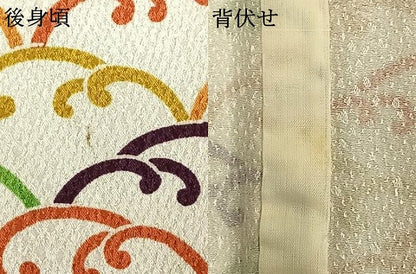 平和屋着物▽上質な小紋 単衣 青海波 正絹 逸品 AAAU8539fy