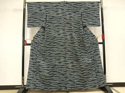 平和屋着物▽小紋 単衣 霞文 洗える着物 AAAU8542fy