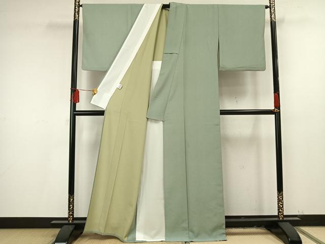 平和屋着物▽江戸小紋 単衣 鮫小紋柄 洗える着物 AAAU8549fy