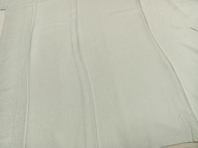 平和屋着物▽上質な色無地　単衣　月白色　正絹　逸品　AAAU8551fy