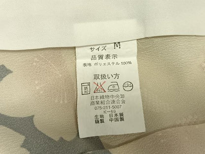 平和屋着物▽小紋 単衣 市松舞桜文 洗える着物 AAAU8558fy
