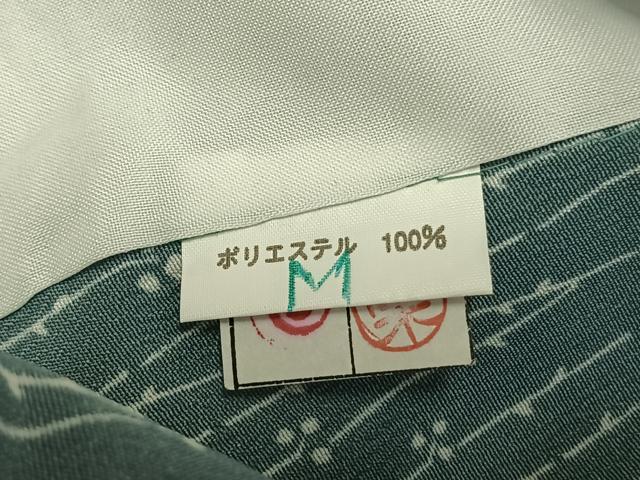平和屋着物▽小紋 単衣 草花文 洗える着物 未使用 AAAU8569fy