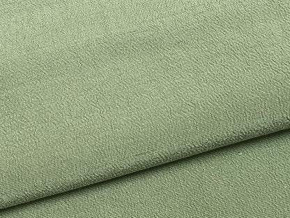 平和屋着物▽お召　単衣　山葵色　正絹　逸品　未使用　AAAU8571fy