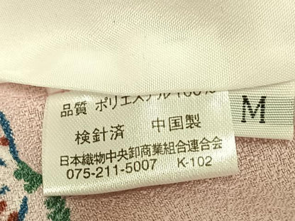 平和屋着物▽小紋 単衣 草花文 洗える着物 AAAU8573fy