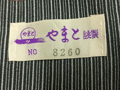 平和屋着物▽小紋　単衣　花丸文　やまと誂製　洗える着物　AAAU8574fy