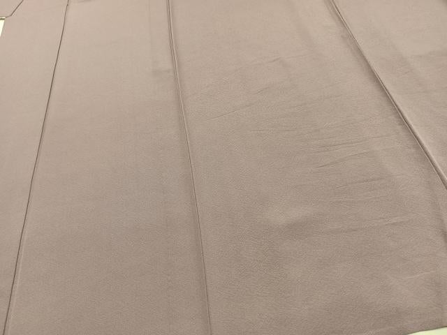 平和屋着物▽上質な色無地　単衣　浅紫色　正絹　逸品　AAAU8584fy