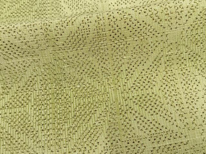 平和屋着物▽上質な紬 単衣 麻の葉文様 正絹 逸品 未使用 AAAU8605fy