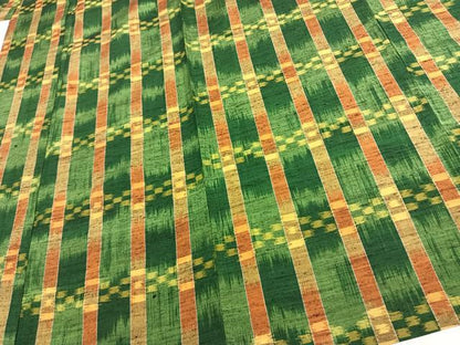 平和屋着物▽上質な紬 単衣 琉球絣 正絹 逸品 AAAU8611fy