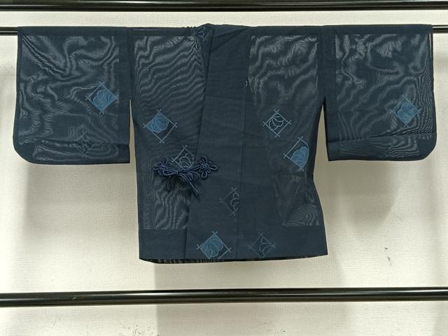 平和屋着物▽道中着 スリーシーズン 春夏秋 塵除け 菱文 正絹 逸品 AAAU8619fy