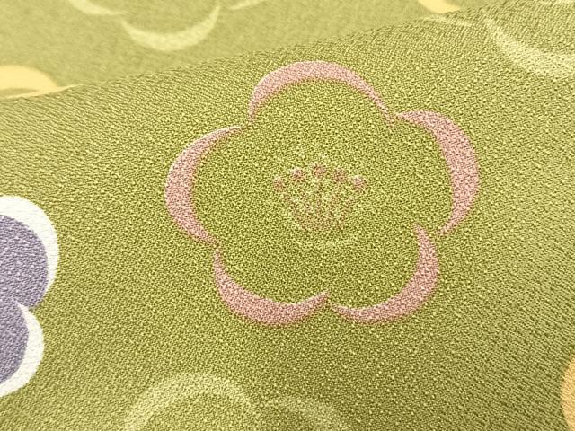 平和屋着物▽小紋 単衣 花尽くし 洗える着物 AAAU8628fy