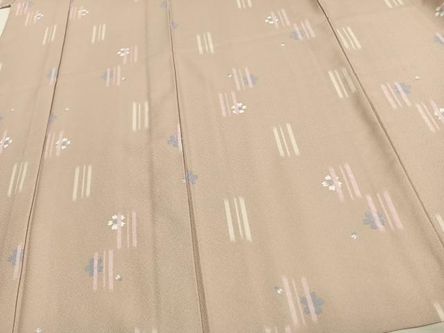 平和屋着物▽小紋 単衣 舞桜文 洗える着物 AAAU8631fy
